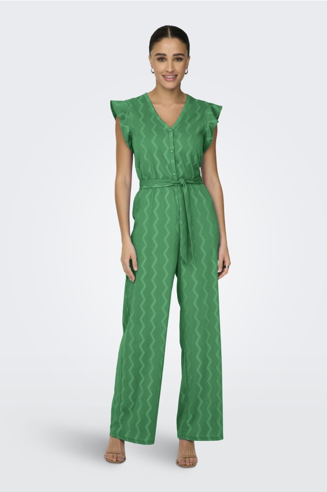 ONLDIA S/S V NECK JUMPSUIT CS JRS 15357551 DEEP MINT
